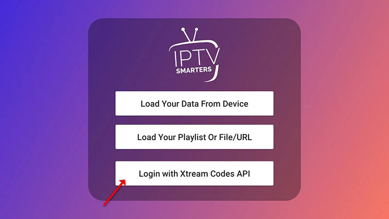Smarters login options with Xtream Codes API